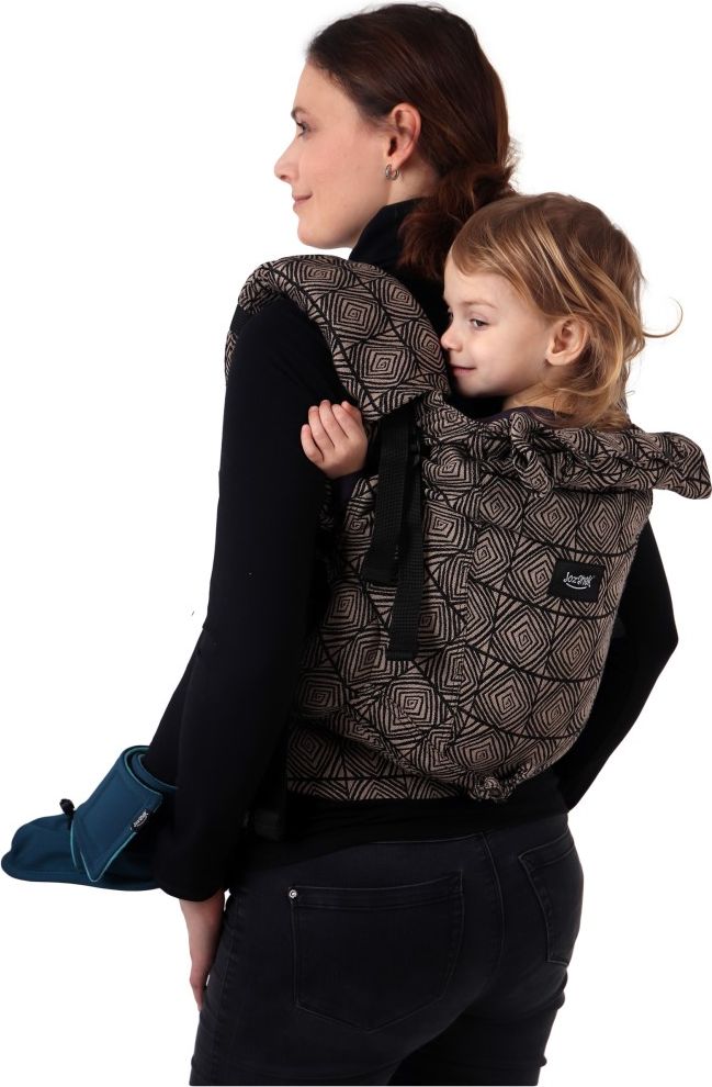 Nosítko Jožánek Toddler (Dan) - černé spirály - obrázek 2