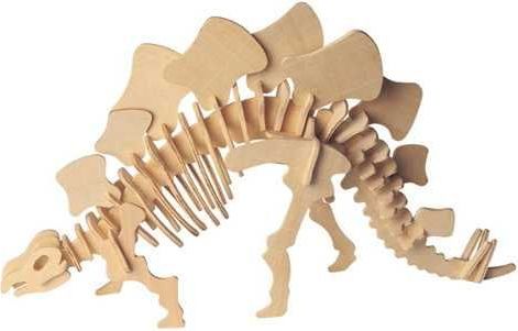 Woodcraft construction kit Woodcraft Dřevěné 3D puzzle velký Stegosaurus - obrázek 1