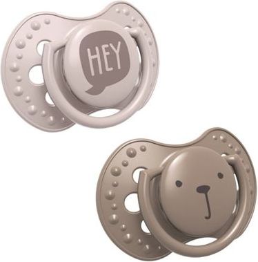 LOVI Dudlík silikonový dynamický HEY 3-6m 2ks - holčička - obrázek 4