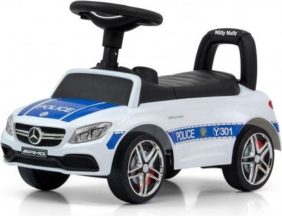 Odrážedlo Mercedes Benz AMG C63 Coupe Milly Mally Police, Bílá - obrázek 1