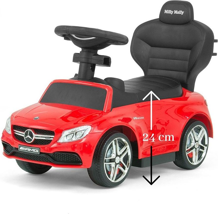 Odrážedlo s vodící tyčí Mercedes Benz AMG C63 Coupe Milly Mally Varianta: Police - dle obrázku - obrázek 18