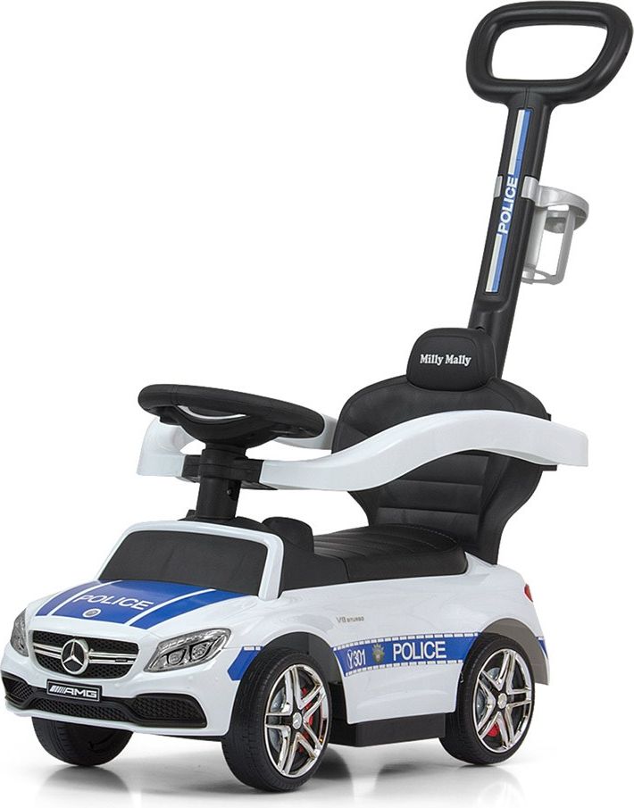 Odrážedlo s vodící tyčí Mercedes Benz AMG C63 Coupe Milly Mally Varianta: Police - dle obrázku - obrázek 39