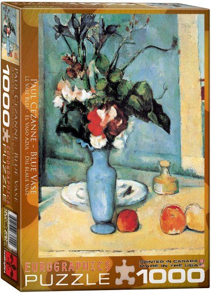 Puzzle EuroGraphics Cezanne - Modrá váza 1000 - obrázek 1
