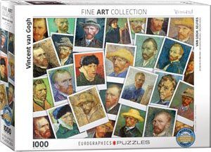 Puzzle EuroGraphics Van Gogh Autoportréty  1000 - obrázek 1
