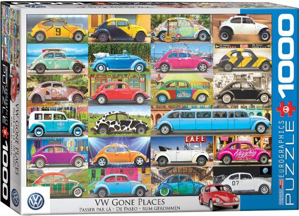 Puzzle EuroGraphics Volkswagen Brouk na cestách - 1000 - obrázek 1