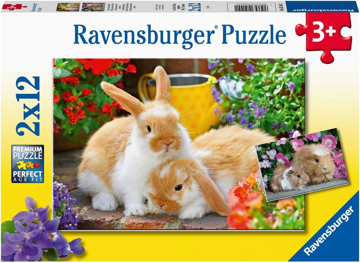 Ravensburger Puzzle 051441 Čas na mazlení 2x12 dílků - obrázek 1