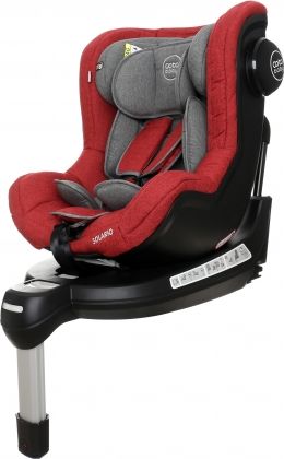 Coto Baby Autosedačka Solario s 360 ° otáčením, ISOFIX systémem, protisměr, 0-18 kg, red - obrázek 1