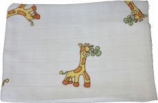 Žínka dětská bavlna - TETRA plenová žirafky - Libštátské závody - obrázek 1