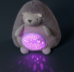 Hračka plyšová s projektorem - JEŽEK HUGO šedý - BabyOno - obrázek 2