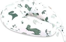 Kojící relaxační polštář - DINO zelený na bílém - BabyNellys - obrázek 1