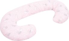 Kojící polštář TVAR "C" - KRÁLIČCI na růžovém - NewBaby - obrázek 1
