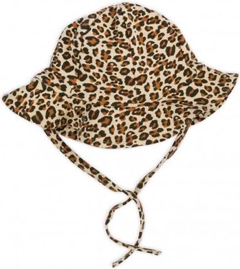 Kojenecká bavlněná čepička-klobouček Nicol Mia, Hnědá, 68 (4-6m) - obrázek 1