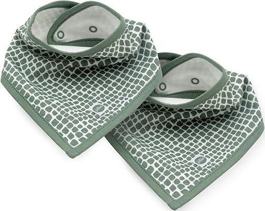 JOLLEIN Bryndák bandana bib Snake ash green 2 ks - obrázek 1