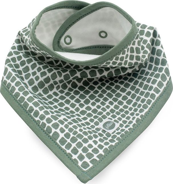 JOLLEIN Bryndák bandana bib Snake ash green 2 ks - obrázek 2