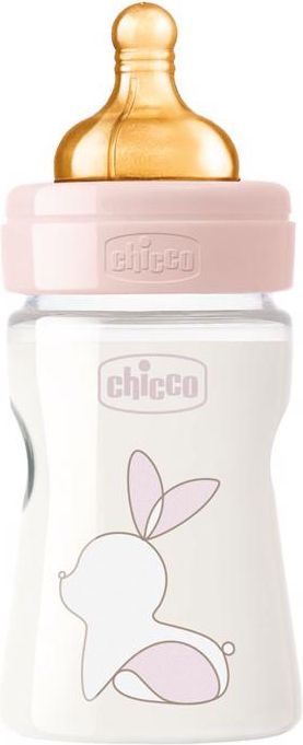 CHICCO Láhev kojenecká Original Touch latex, 150 ml - dívka - obrázek 1