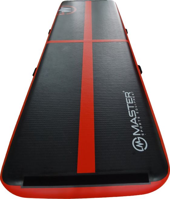 Airtrack MASTER nafukovací žíněnka 300 x 100 x 10 cm - černá - červená - 2. jakost - obrázek 2