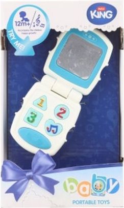 Lamps Baby telefon modrý na baterie - obrázek 1