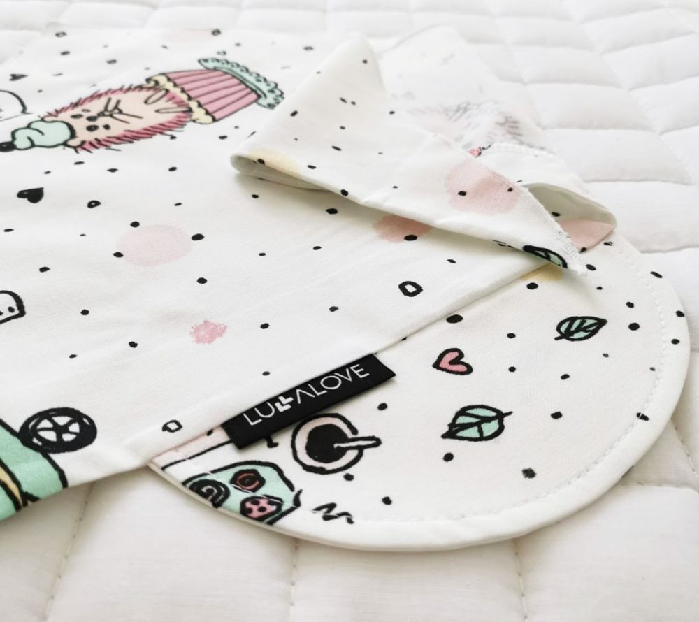 Bavlněný šátek na hlavu Lullalove BOHO Grey 2021 - obrázek 2