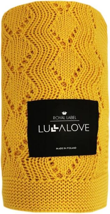 Ažurková přikrývka Lullalove BOHO Medová hořčice 2021 - obrázek 2