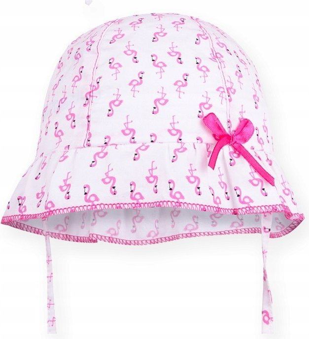 Letní klobouk YO Flamingos pink ribbon - obrázek 1
