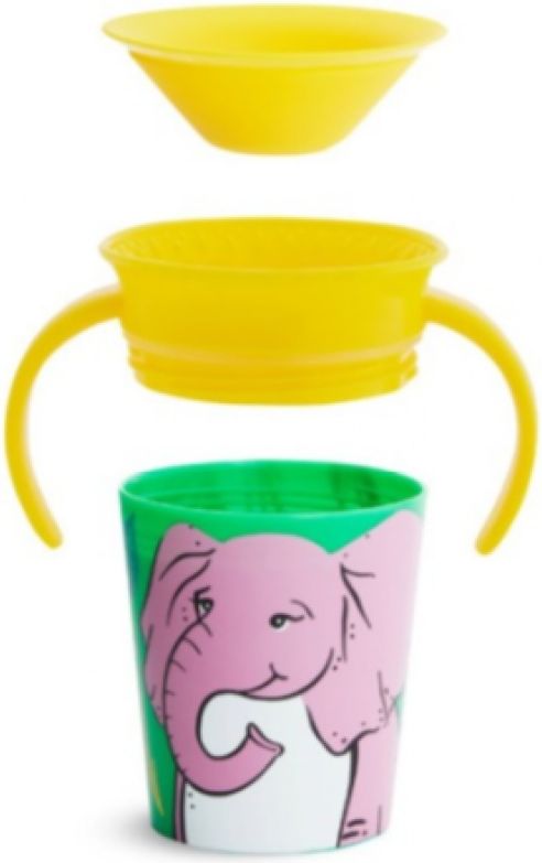 Munchkin - Juniorský hrneček WildLove 360° s oušky 177 ml - slon - obrázek 2