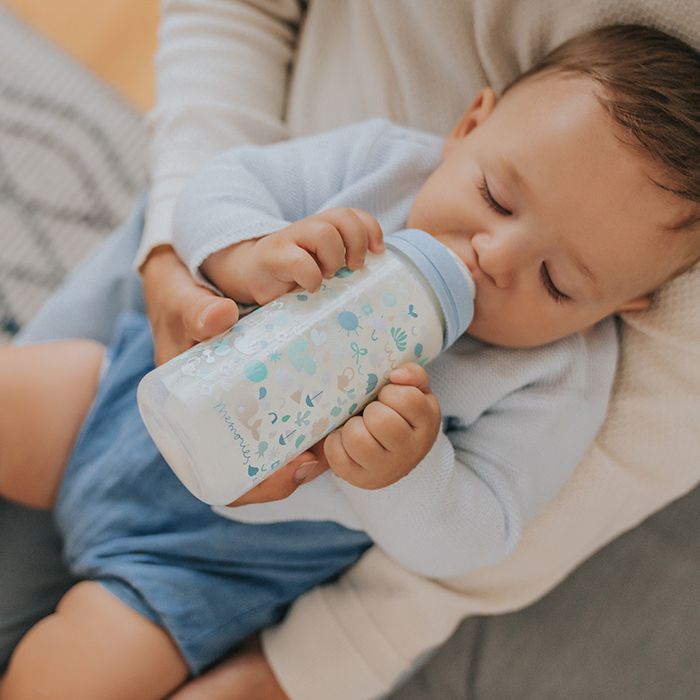 Kojenecká láhev 360 ml L Suavinex Memories RŮŽOVÁ - obrázek 2