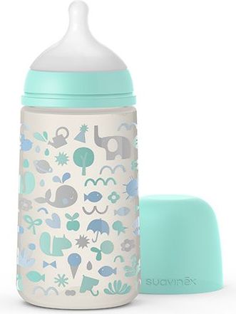 Kojenecká láhev 270 ml M Suavinex Memories MODRÁ - obrázek 1