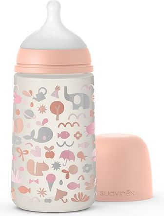 Kojenecká láhev 270 ml M Suavinex Memories RŮŽOVÁ - obrázek 1