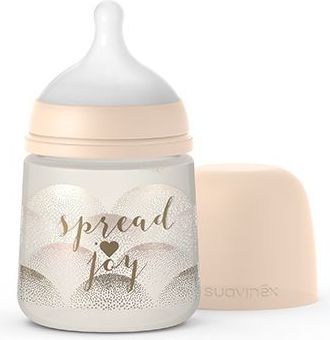 Kojenecká láhev 150 ml Fyziologická savička Suavinex Joy SRDCE - obrázek 1