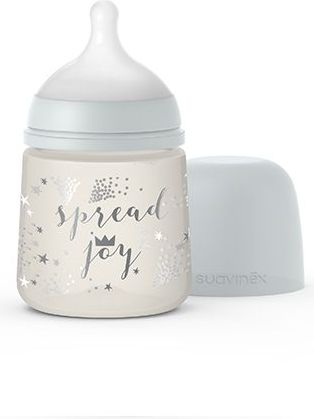 Kojenecká láhev 150 ml Fyziologická savička Suavinex Joy KORUNKA - obrázek 1