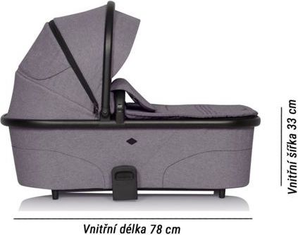Kočárek Cavoe Axo trojkombinace Comfort Plum - obrázek 3