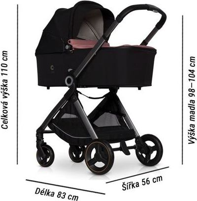 Kočárek Cavoe Osis trokombinace Desert rose - obrázek 2