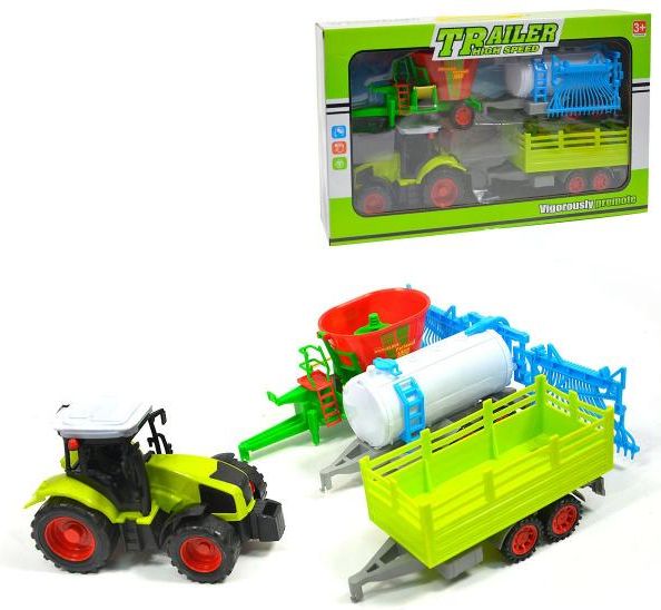 Farma - Traktor s vlečkami - obrázek 1