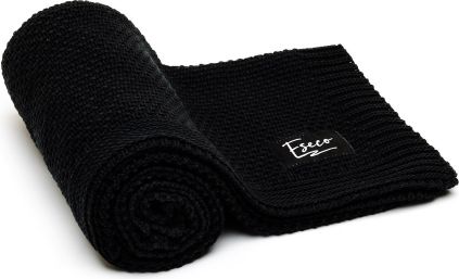 T-TOMI Pletená deka, black - obrázek 1