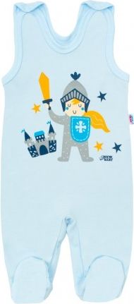 Kojenecké bavlněné dupačky New Baby Knight, Modrá, 56 (0-3m) - obrázek 1
