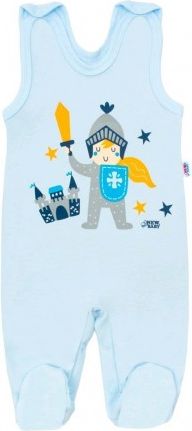 Kojenecké bavlněné dupačky New Baby Knight, Modrá, 74 (6-9m) - obrázek 1
