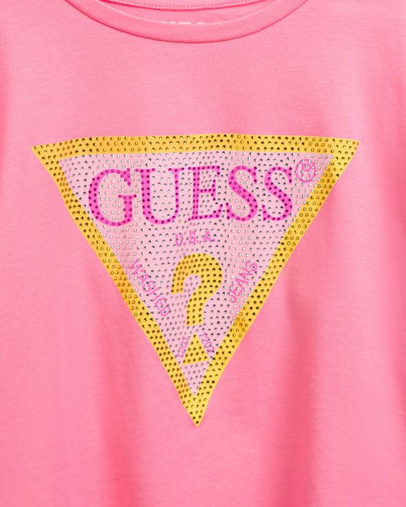 Midi Triko dětské Guess | Růžová | Dívčí | 7 let - obrázek 3