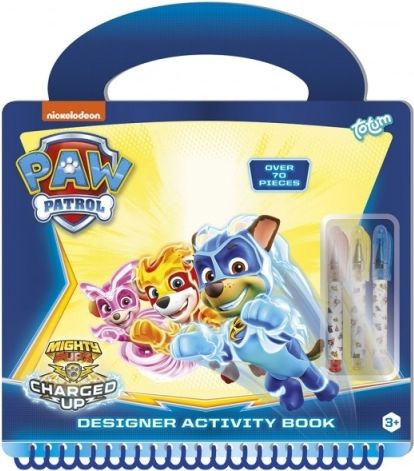 Kreativní kniha se šablonami Tlapková patrola/Paw Patrol + 3 ks propisek - obrázek 2