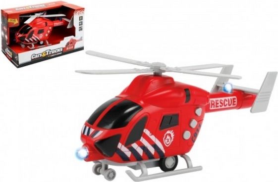 Vrtulník hasiči 20 cm plast na setrvačník - obrázek 1
