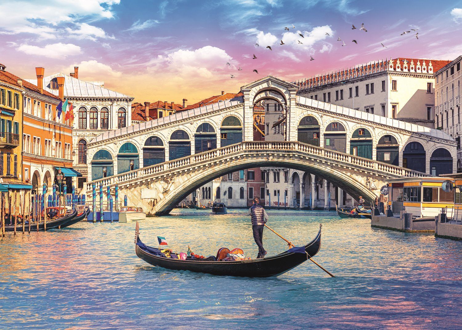 TREFL Puzzle Most Rialto, Benátky 500 dílků - obrázek 1