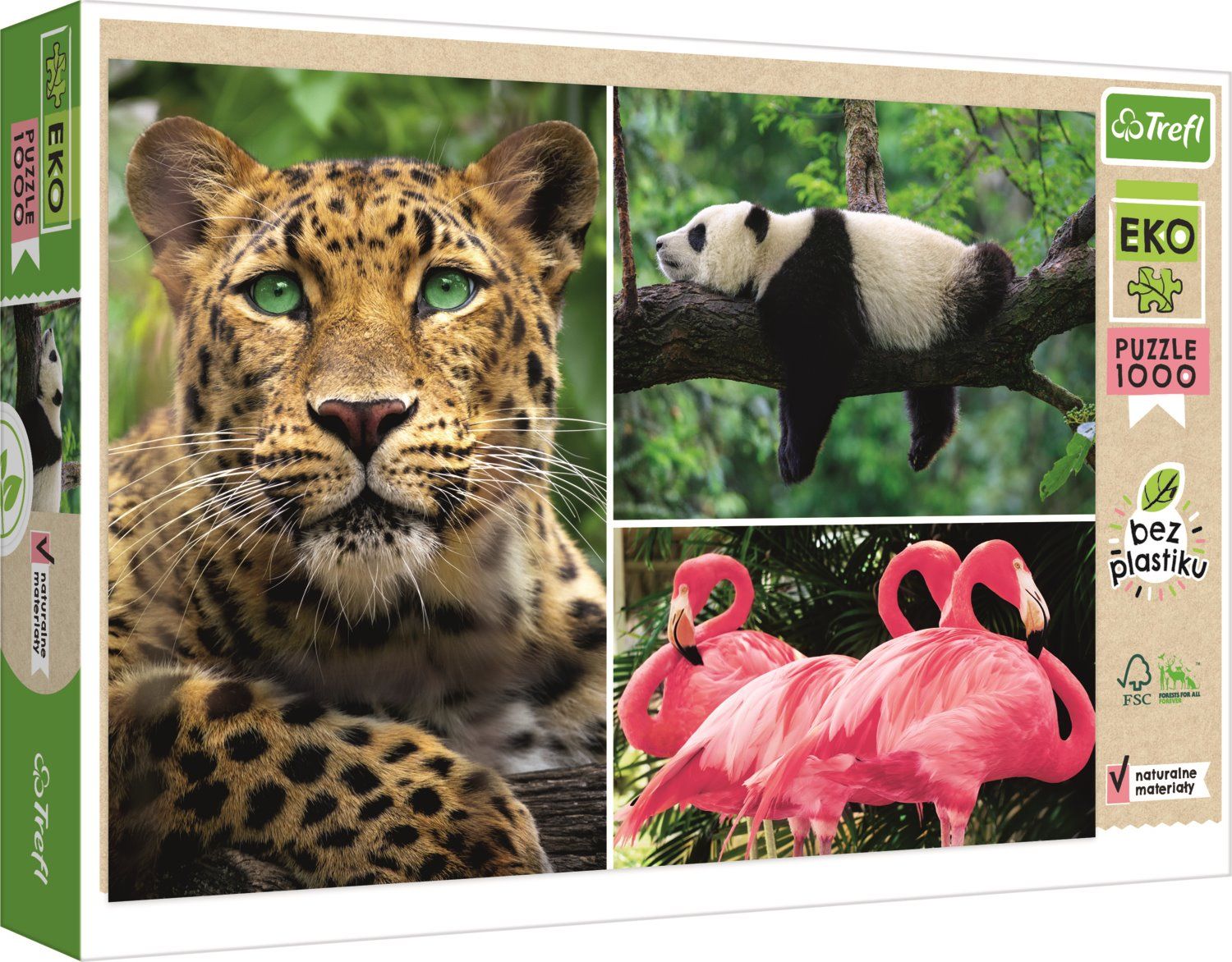 TREFL Puzzle Zvířata - koláž 1000 dílků EKO - obrázek 2