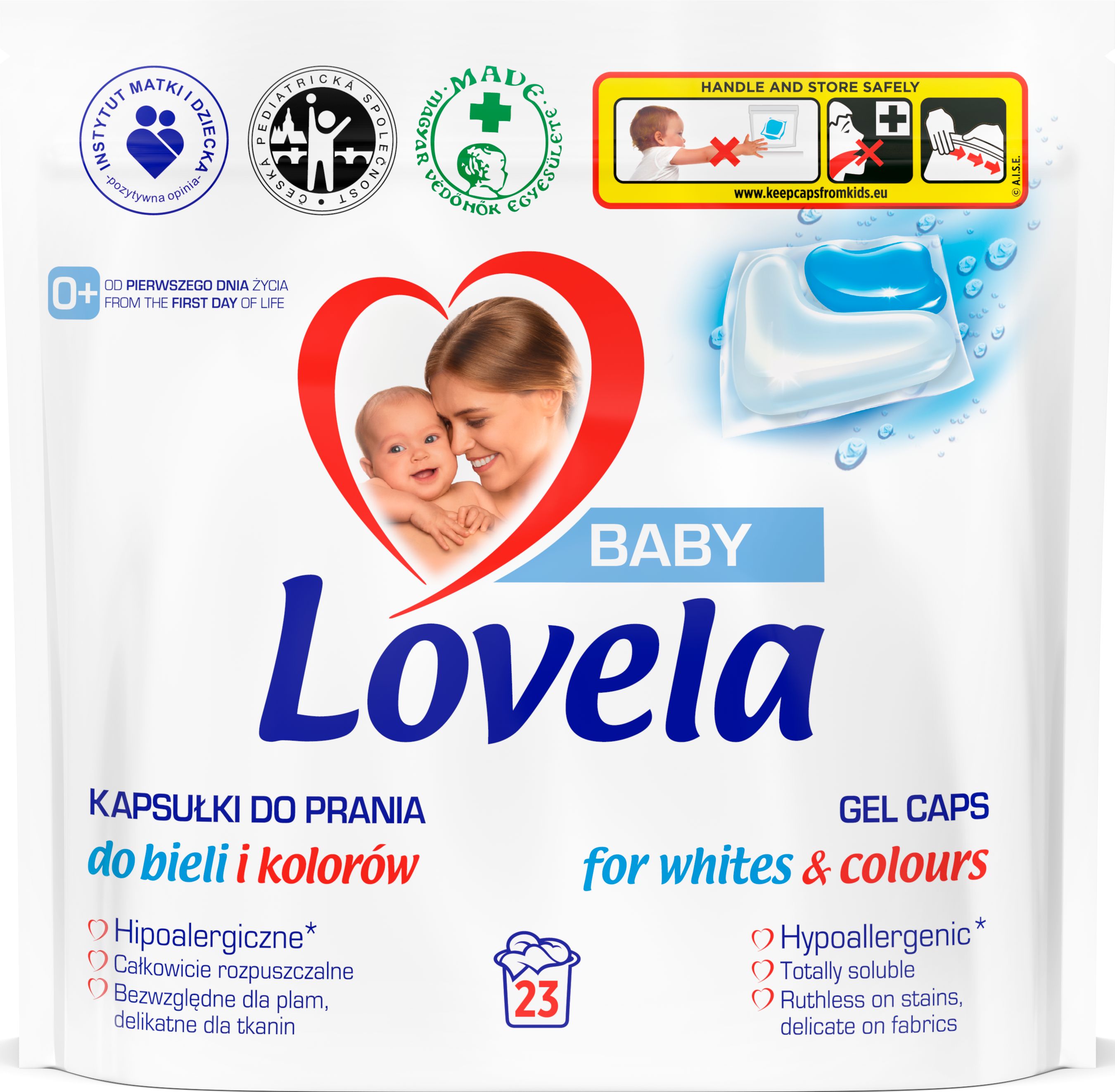 LOVELA Baby gelové kapsle na praní 23 ks - obrázek 1