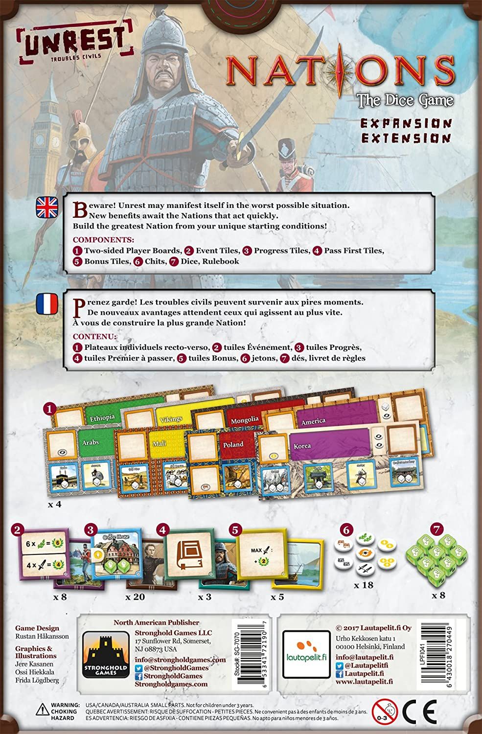 Lautapelit.fi Nations - The Dice Game: Unrest - obrázek 2