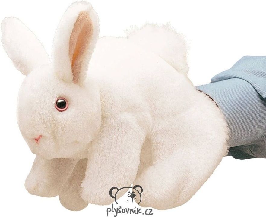 Folkmanis | Bílý králík maňásek plyšový - obrázek 1