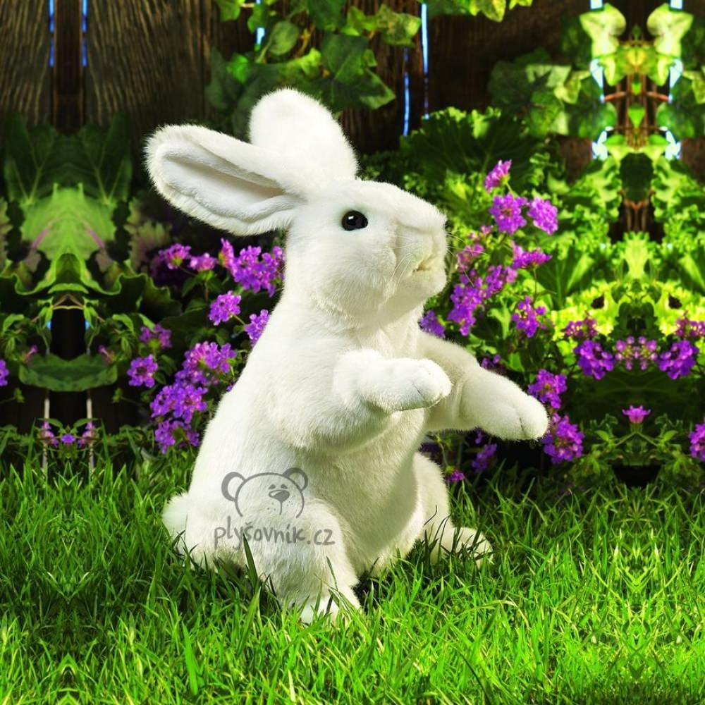 Folkmanis | Bílý králíček ušáček plyšový - obrázek 1