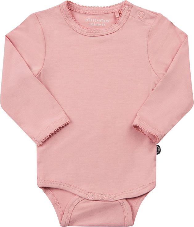 Minymo kojenecké dívčí body s dlouhým rukávem z bambusové viskózy 4983 - 524 Velikost: 12 / 80 - obrázek 1