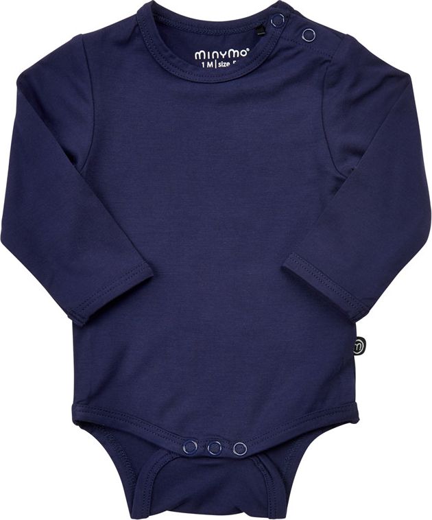 Minymo kojenecké dětské body s dlouhým rukávem z bambusové viskózy 4983 - 778 Velikost: 12 / 80 - obrázek 1