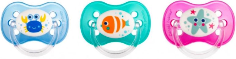 Canpol babies Dudlík kaučukový třešinka 0-6m LOVE&SEA modrý - obrázek 2