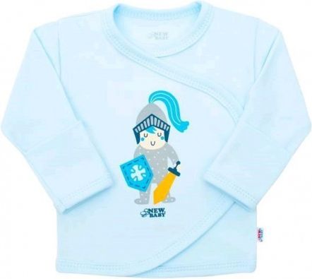 Kojenecká bavlněná košilka New Baby Knight, Modrá, 56 (0-3m) - obrázek 1