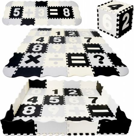 TULIMI Dětské pěnové puzzle 150x150cm, hrací deka, podložka na zem - čísla - obrázek 1